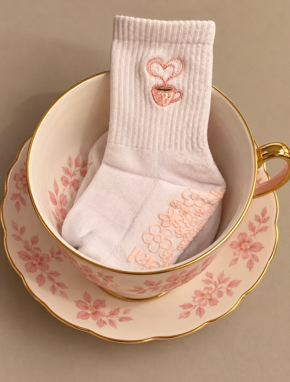 An Cupán Tae Grip Socks 🫖