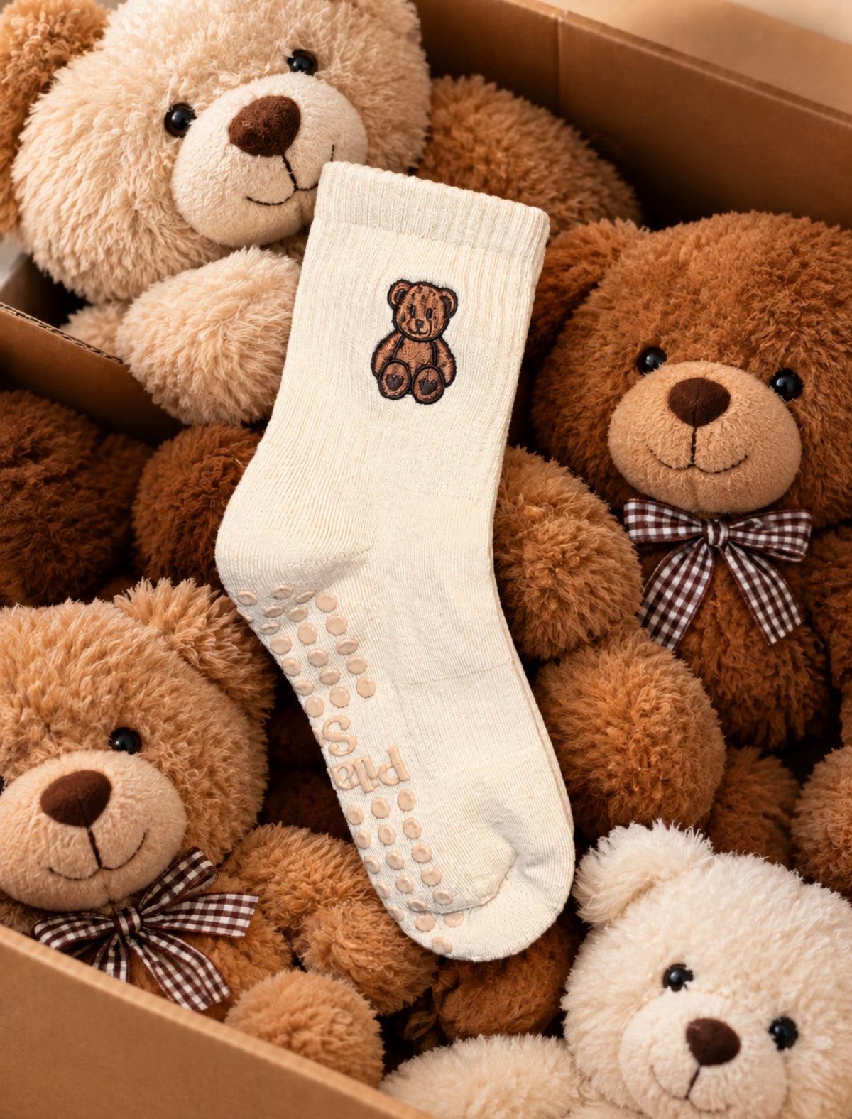 Teddy Grip Socks 🧸