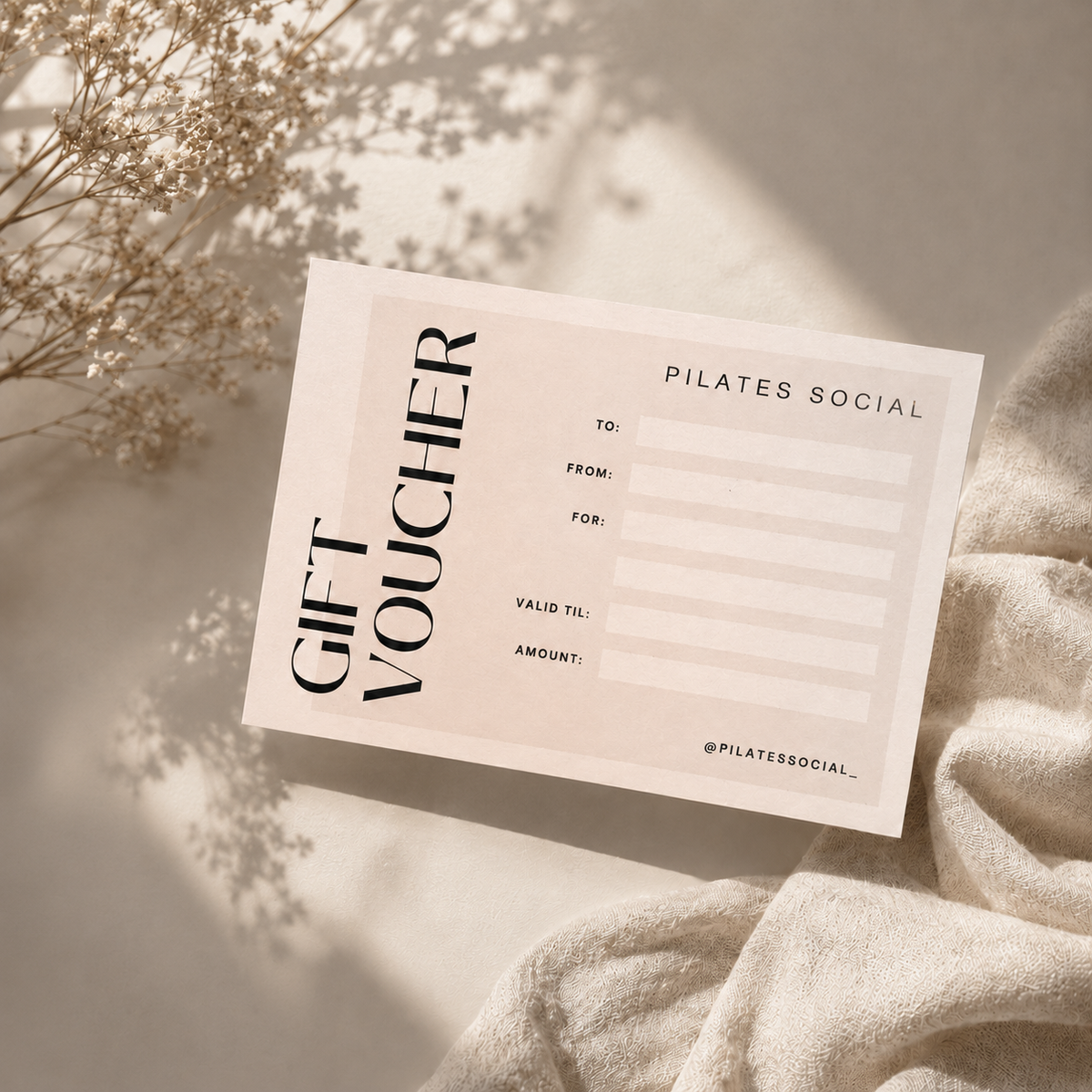 Pilates Social Gift Card
